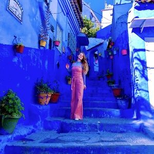 Beautiful pink jumpsuit- Anthropologie